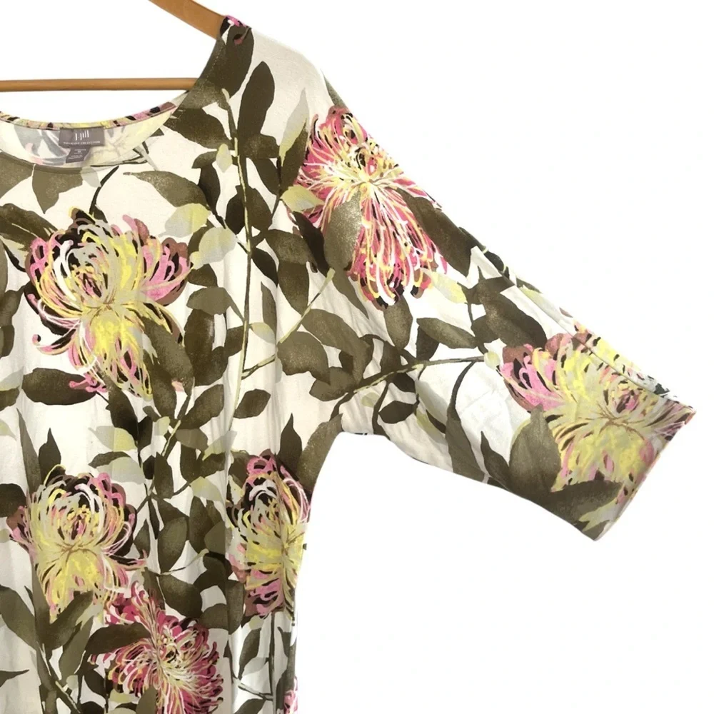 J.Jill Wearever Collection Floral Midi Dress